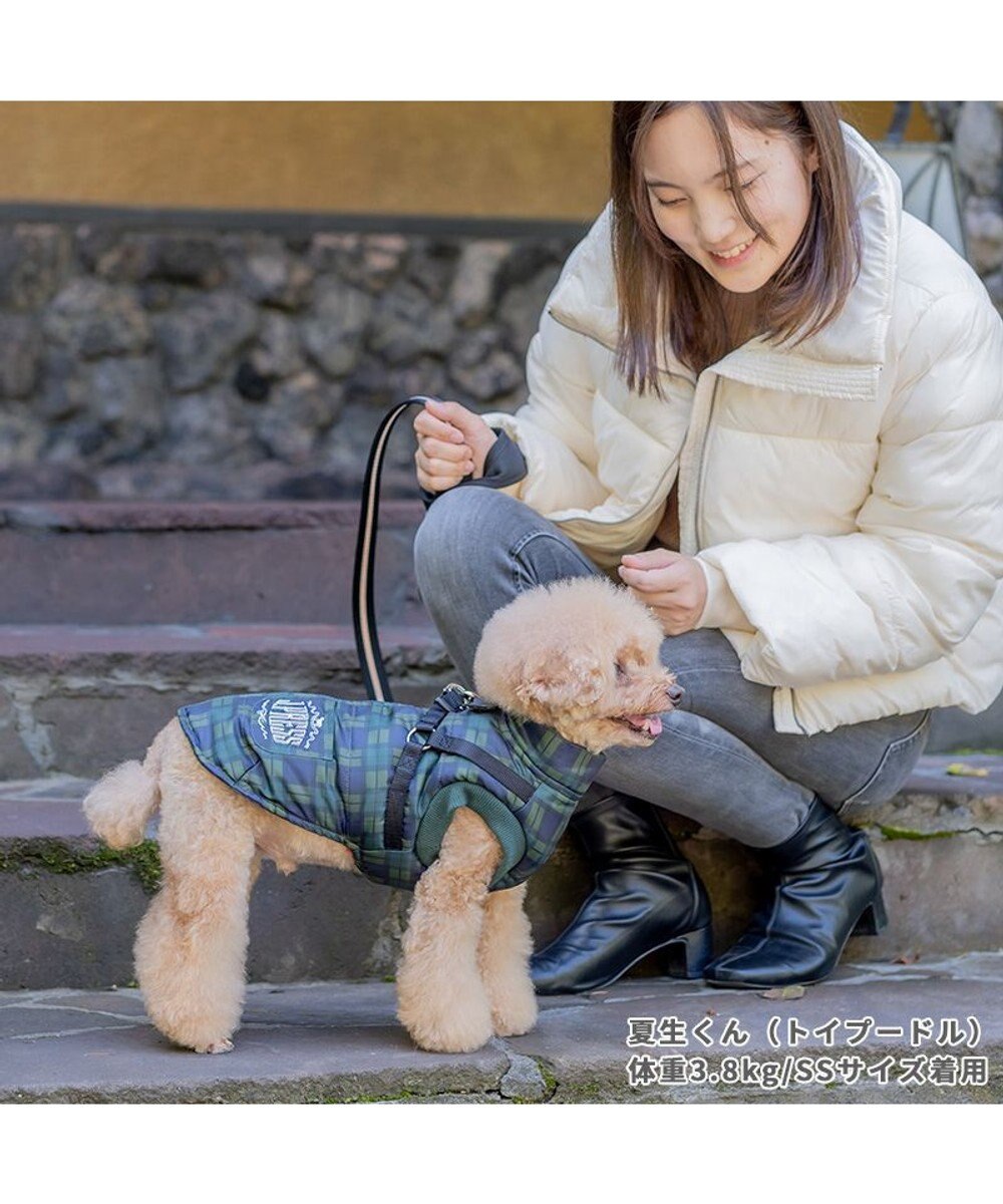 PET PARADISE J.PRESS アウター ハーネスベスト 《チェック柄》 小型犬 