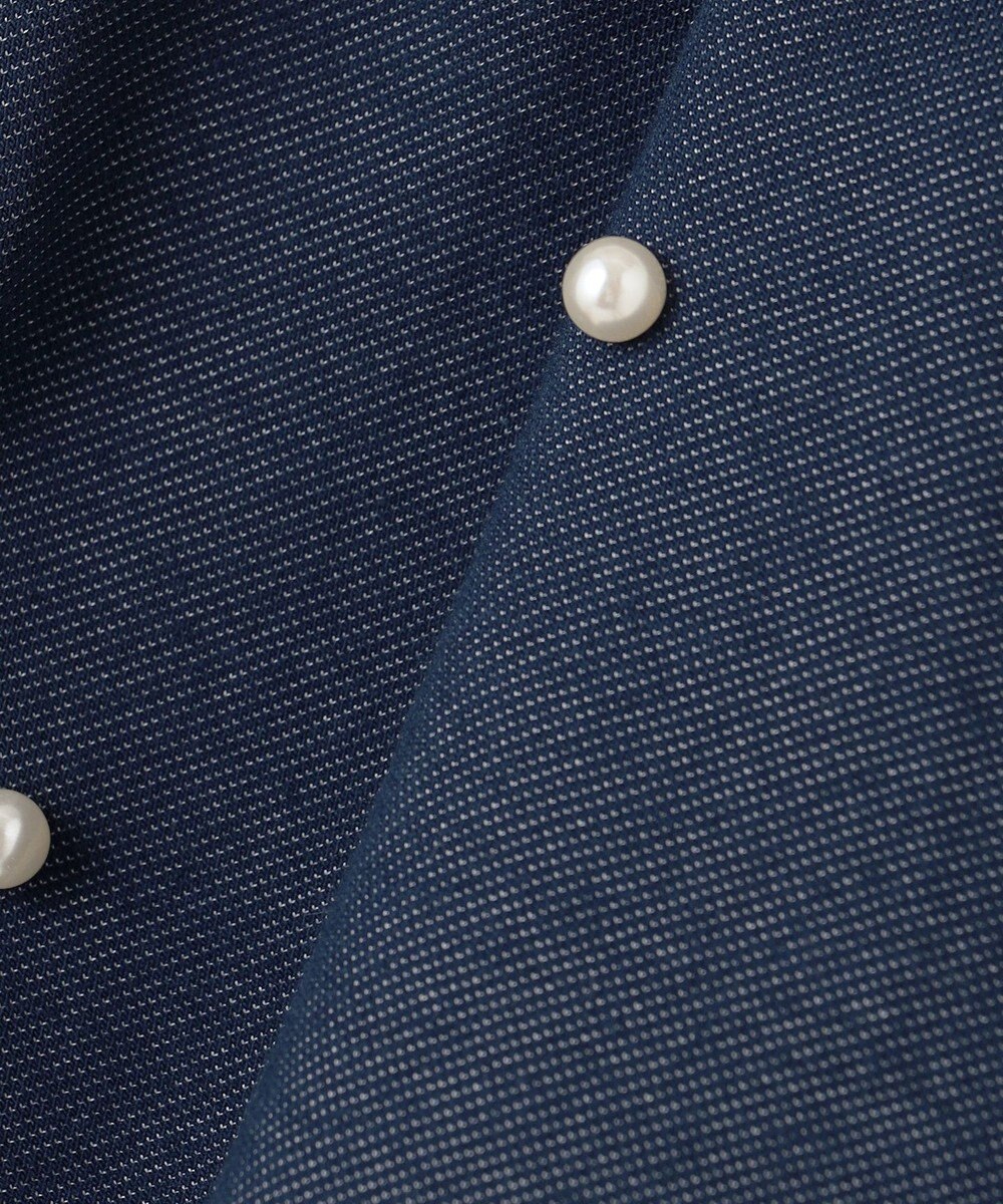 ANY KIDS パール×デニムニットスカッツ 