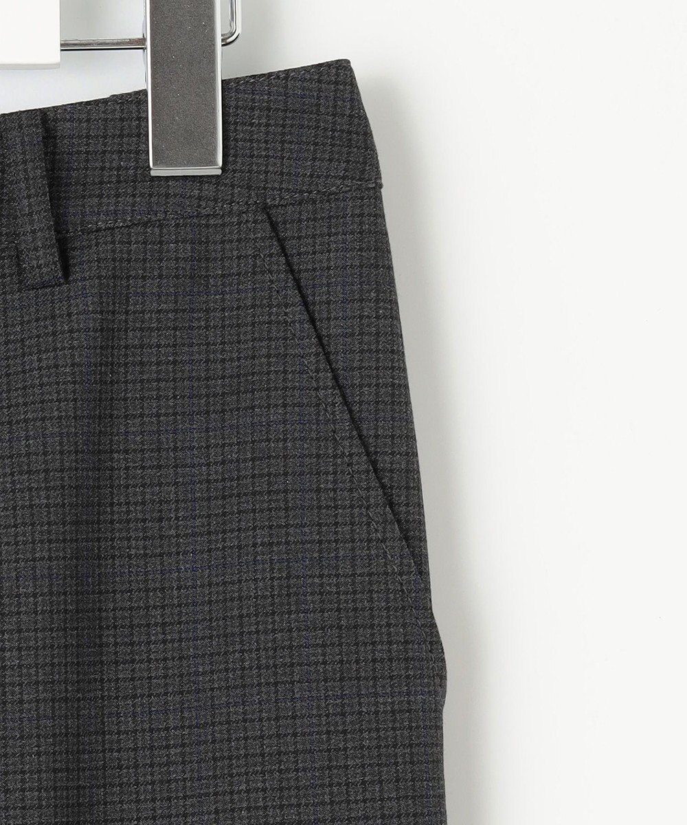 J.PRESS LADIES 【洗える】T/Rアルガンシルク チェック テーパード パンツ 