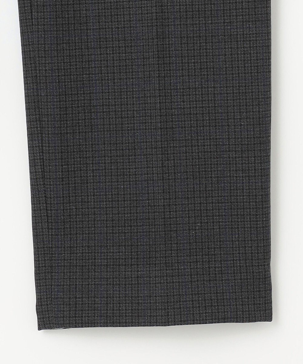 J.PRESS LADIES 【洗える】T/Rアルガンシルク チェック テーパード パンツ 