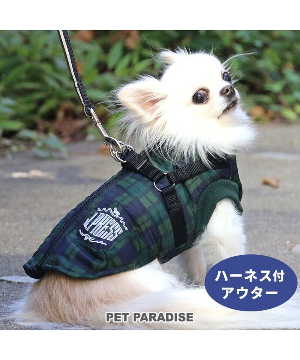 J.PRESS アウター ハーネスベスト 《チェック柄》 小型犬 / PET