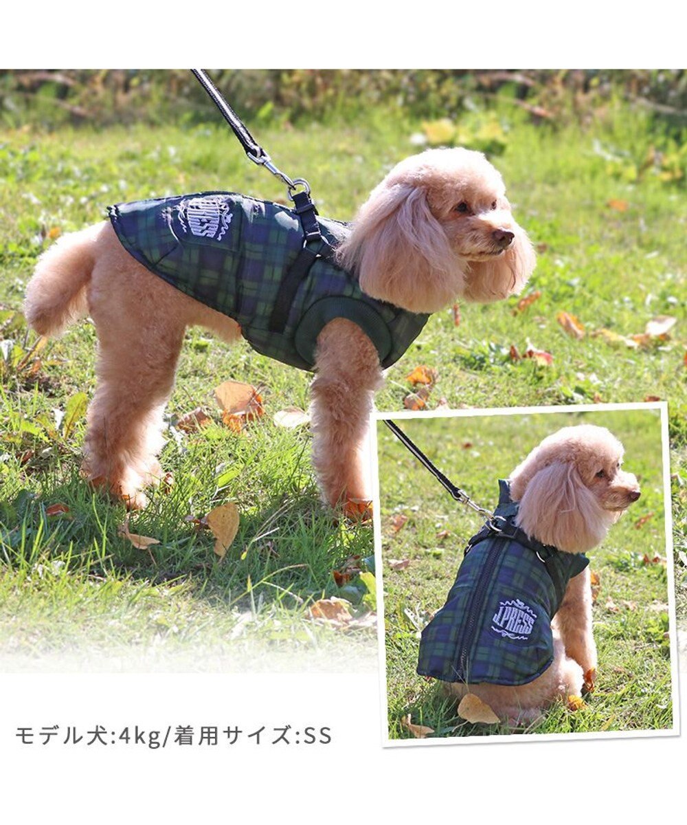 PET PARADISE J.PRESS アウター ハーネスベスト 《チェック柄》 小型犬 