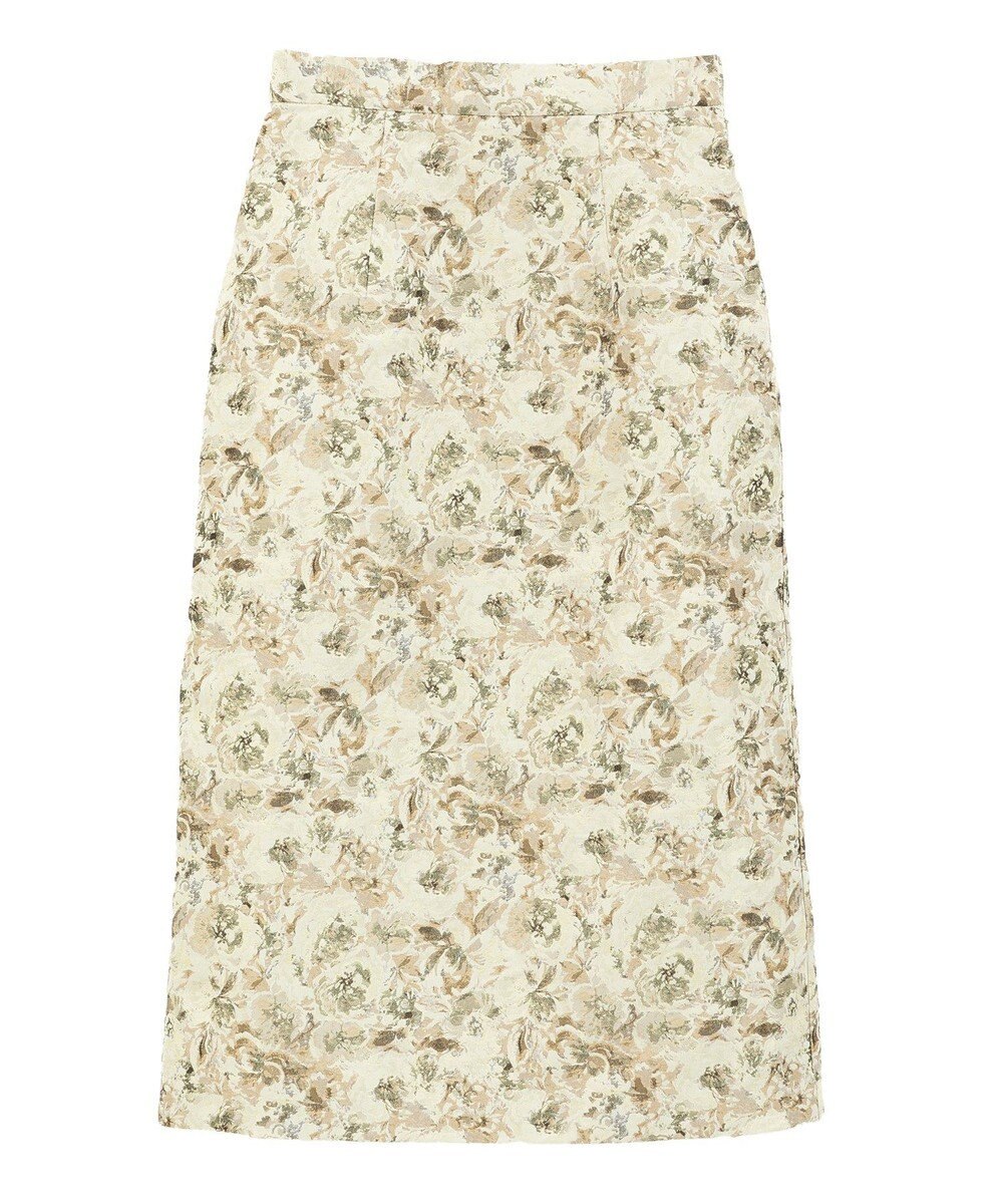 YECCA VECCA ジャガードナロースカート 