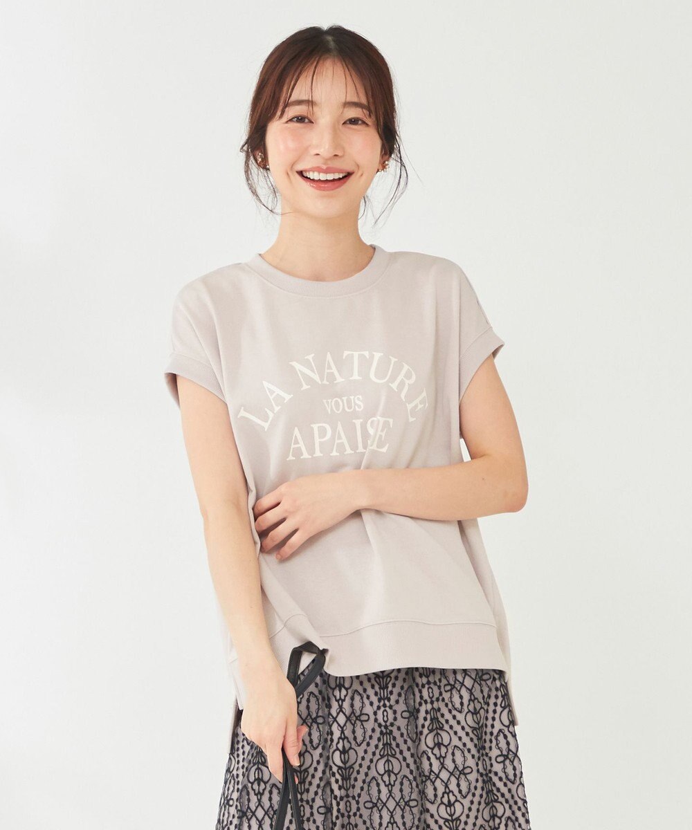 ANY SIS フレンチスリーブロゴ スウェット 