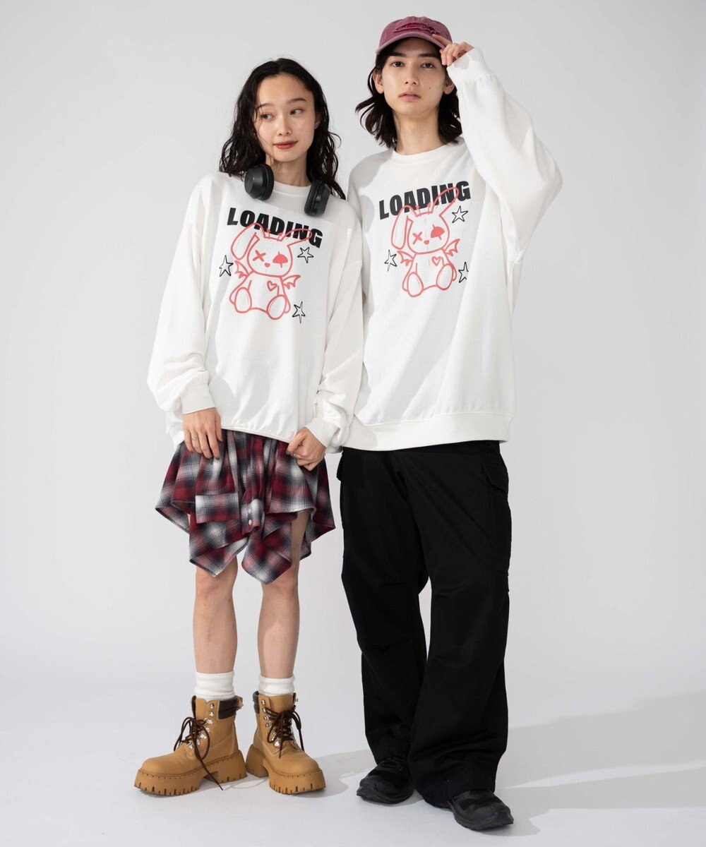 WEGO 【2025年秋冬新作/SMLXLサイズ展開/ユニセックス着用ITEM】アソートグラフィックプルオーバー 