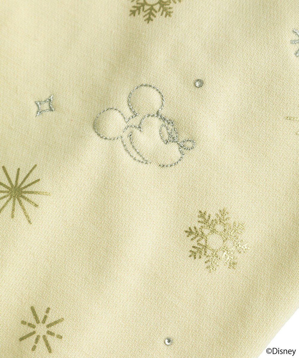 earth music&ecology 【予約】Disney/キラキラモチーフ刺繍オフショルスウェット 