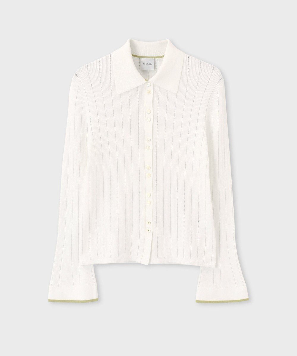 Paul Smith 【洗える】リブアイレット カーディガン 