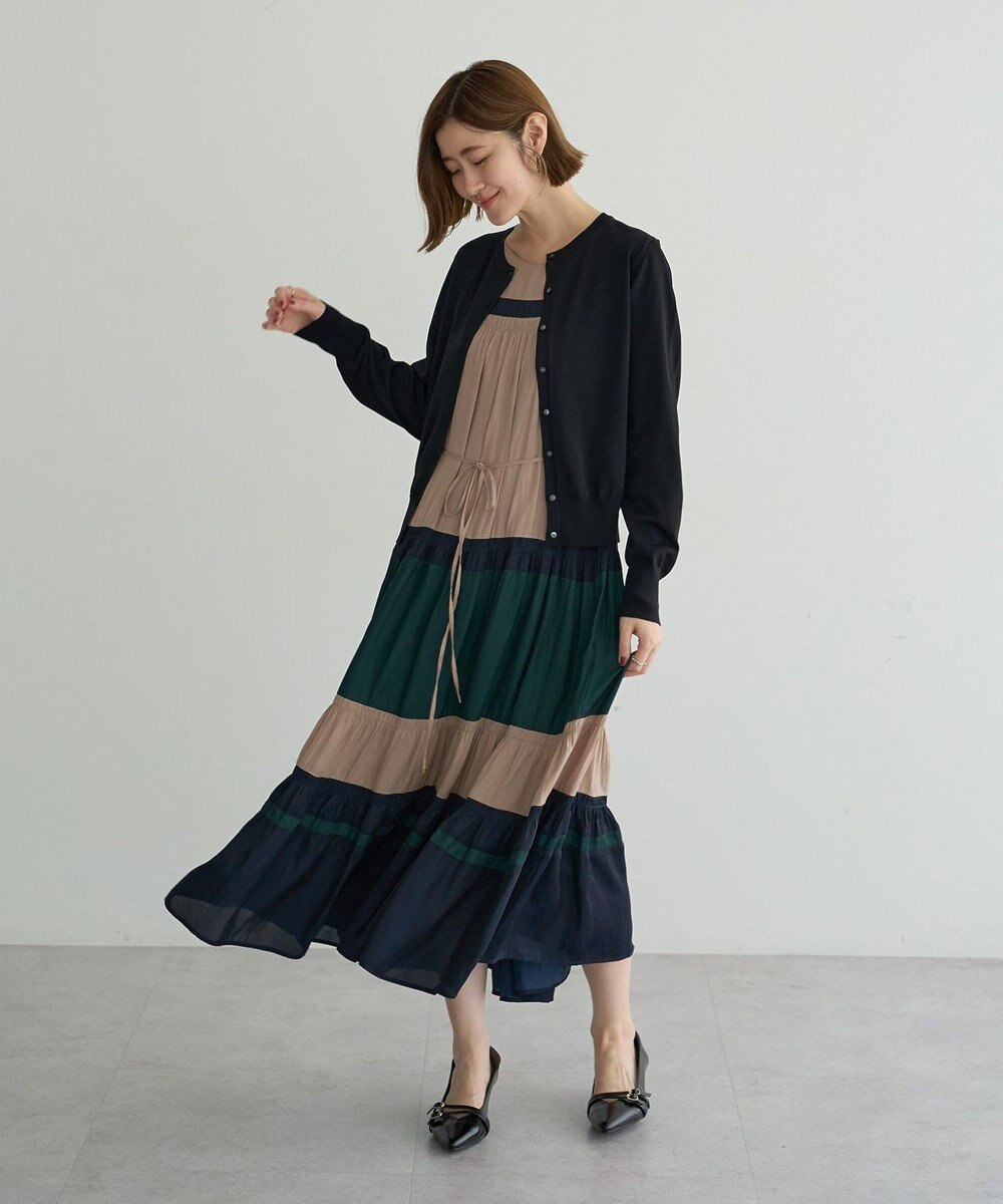 YECCA VECCA 【UVカット】クルーネックカーディガン 