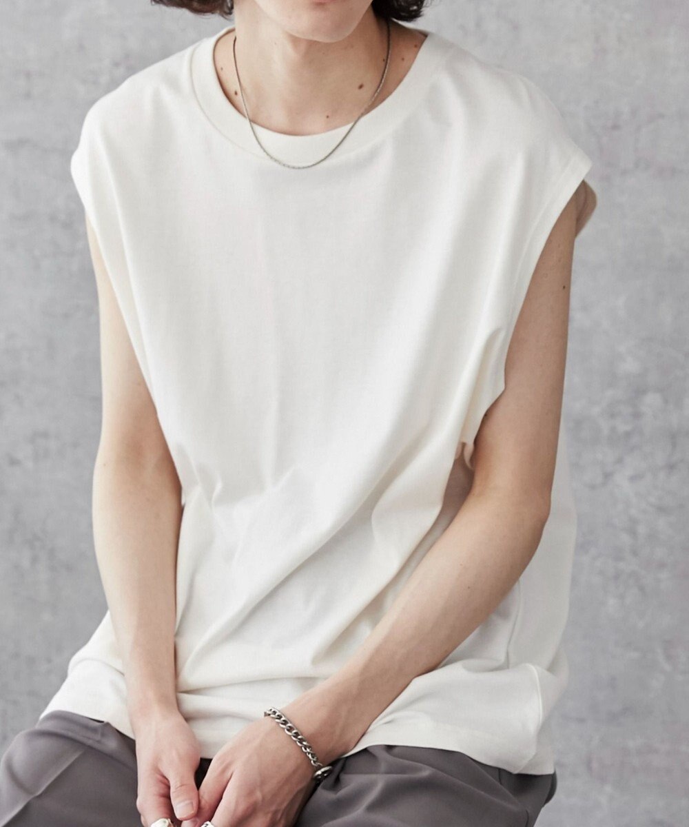 WEGO 【5色3サイズ展開/ユニセックス着用ITEM/洗える/綿100%】スリーブレスコットンT 