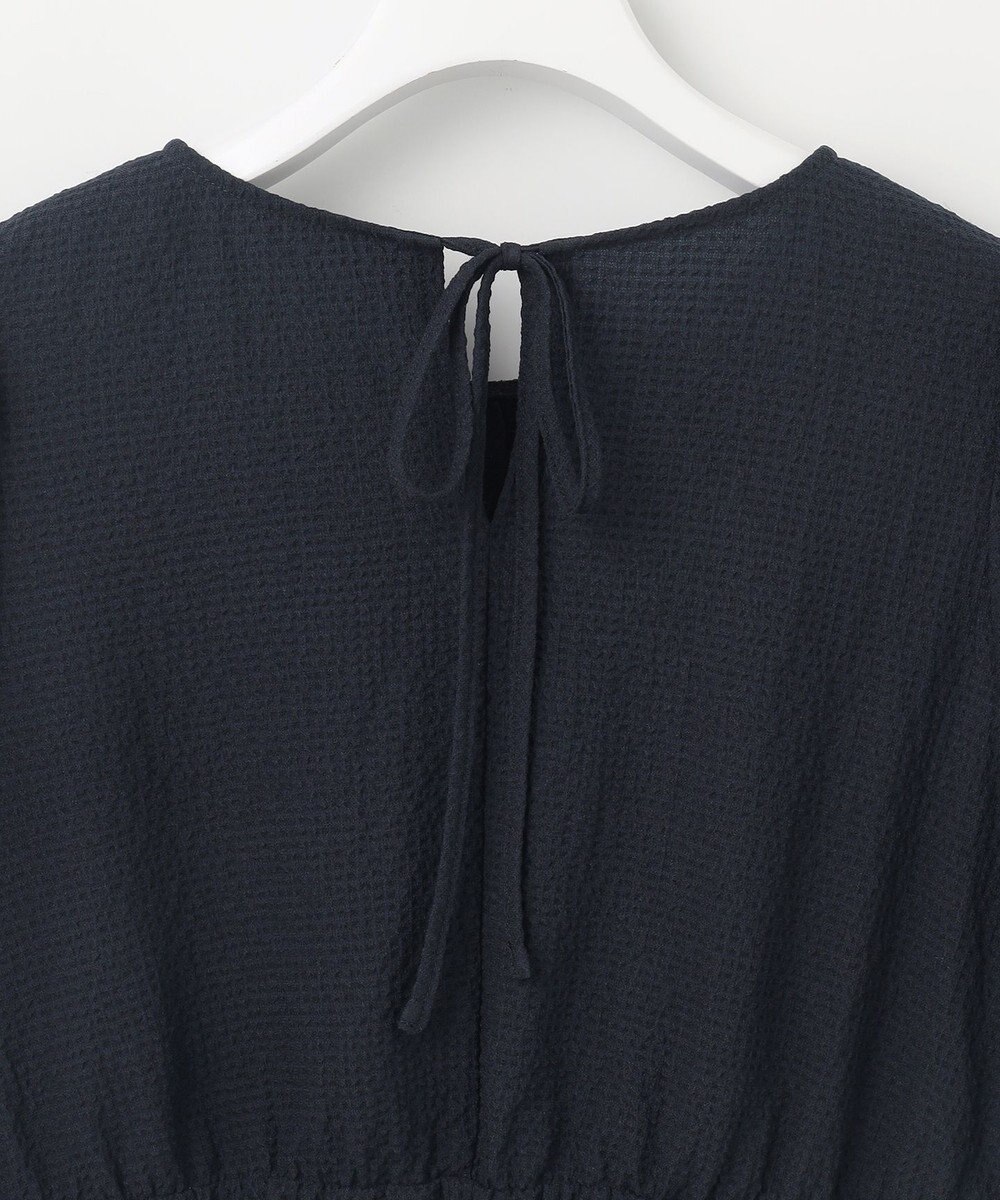 Feroux 【洗える】パフスリーブチュニック ブラウス 