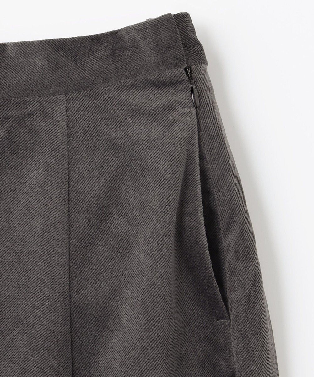 ANY 【洗濯機可】エステルベロア ガウチョパンツ 