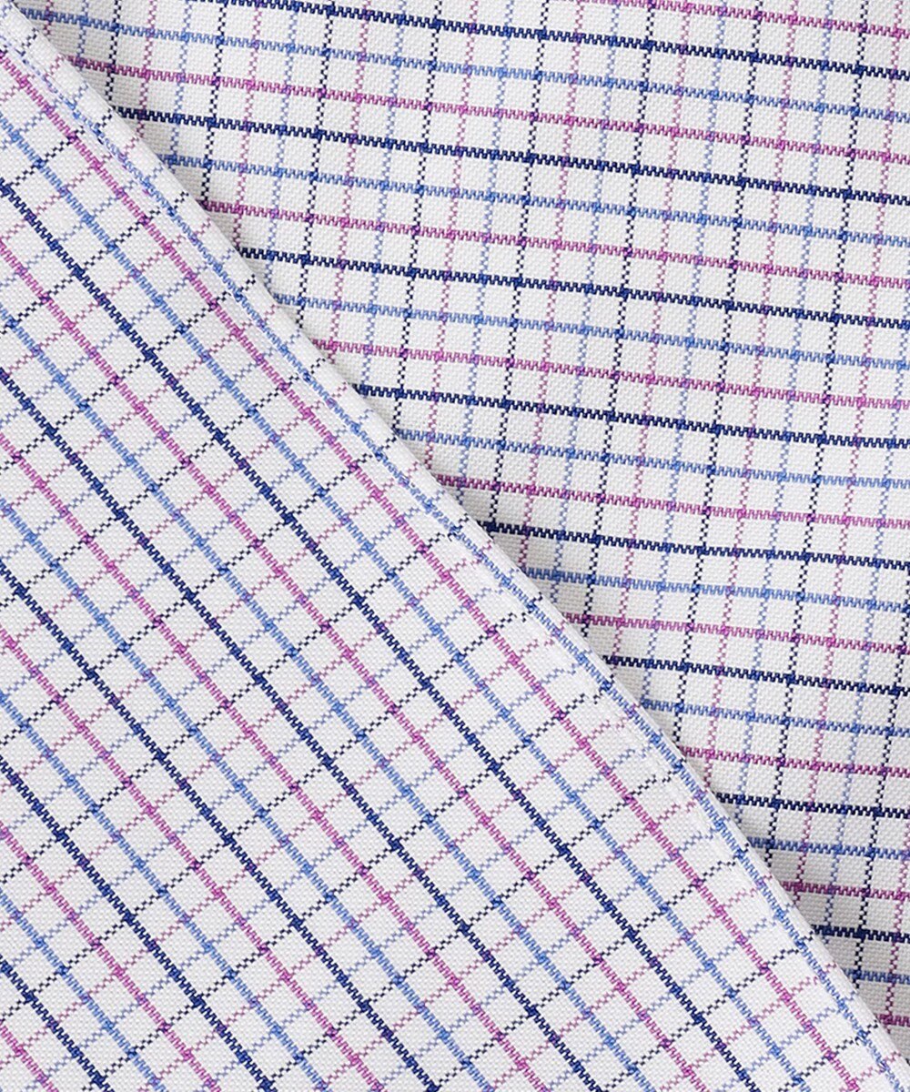 J.PRESS MEN 【WEB・一部店舗限定】オックスフォードトリプルカラーチェック 半袖シャツ/B.D 