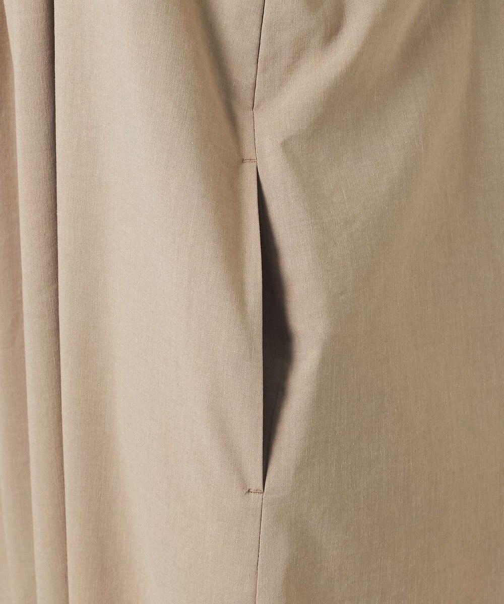 23区 L 【GOLD LABEL】クリスピーリネンストレッチ キャミソールワンピース 