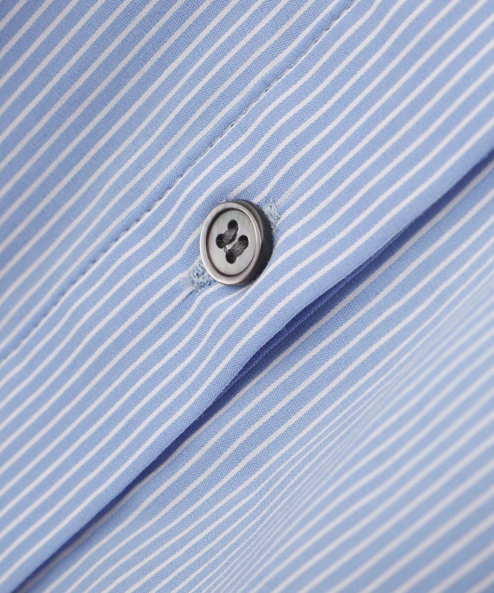 YECCA VECCA リブMIXストライプオーバーシャツ 