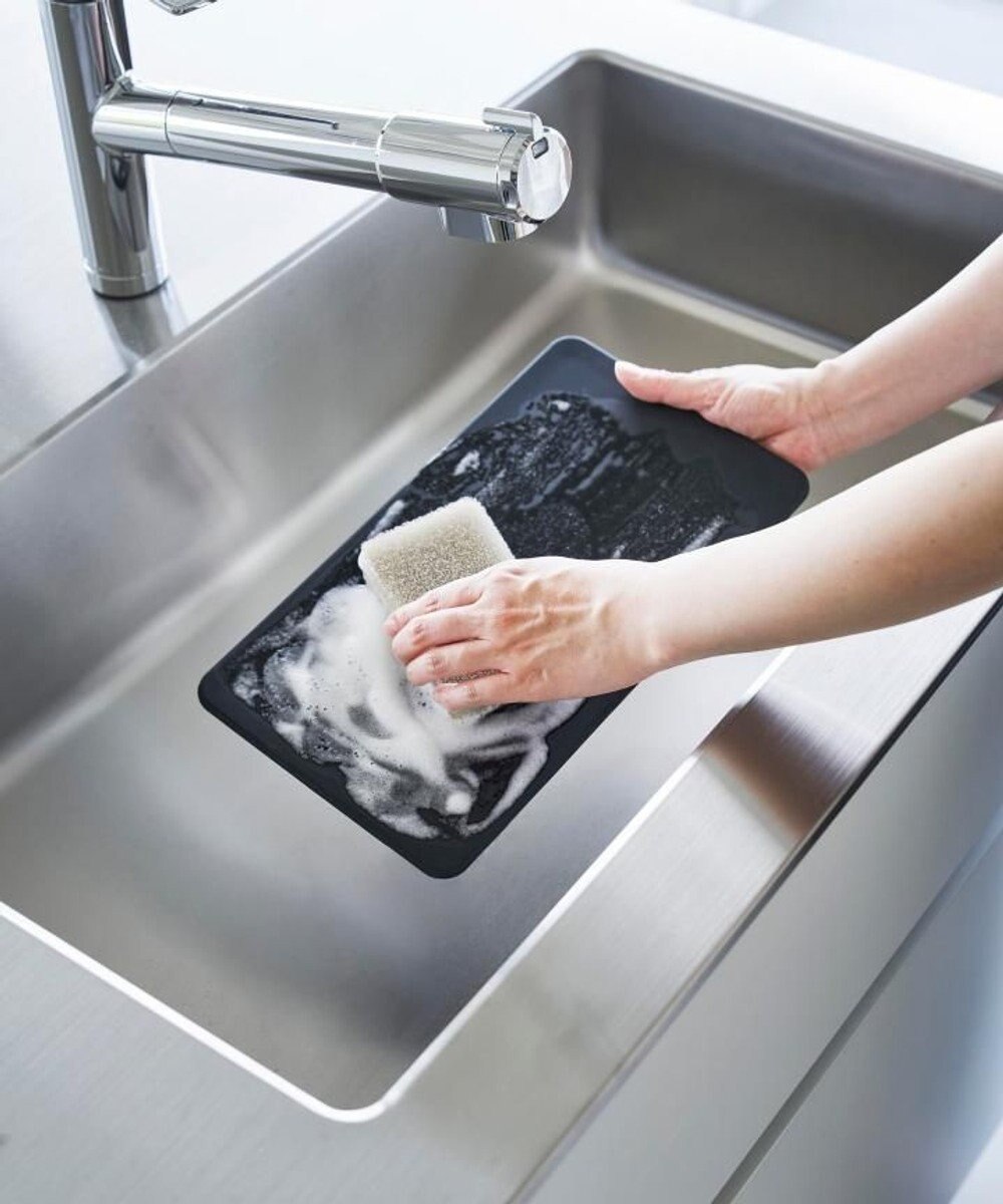 tower マグネットレンジガード タワー 4枚パネル ブラック 