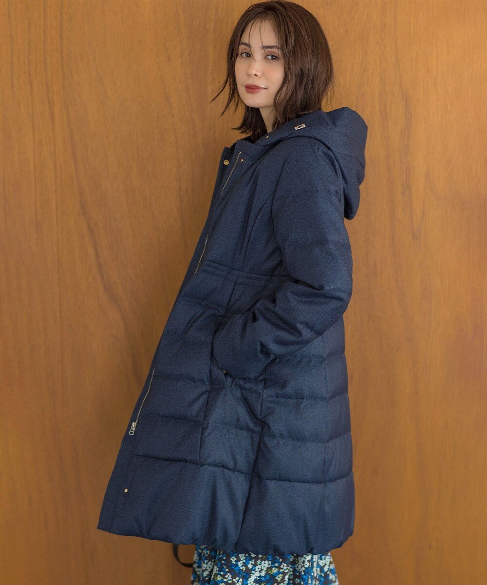 組曲 ライトタフタロングダウンコート 