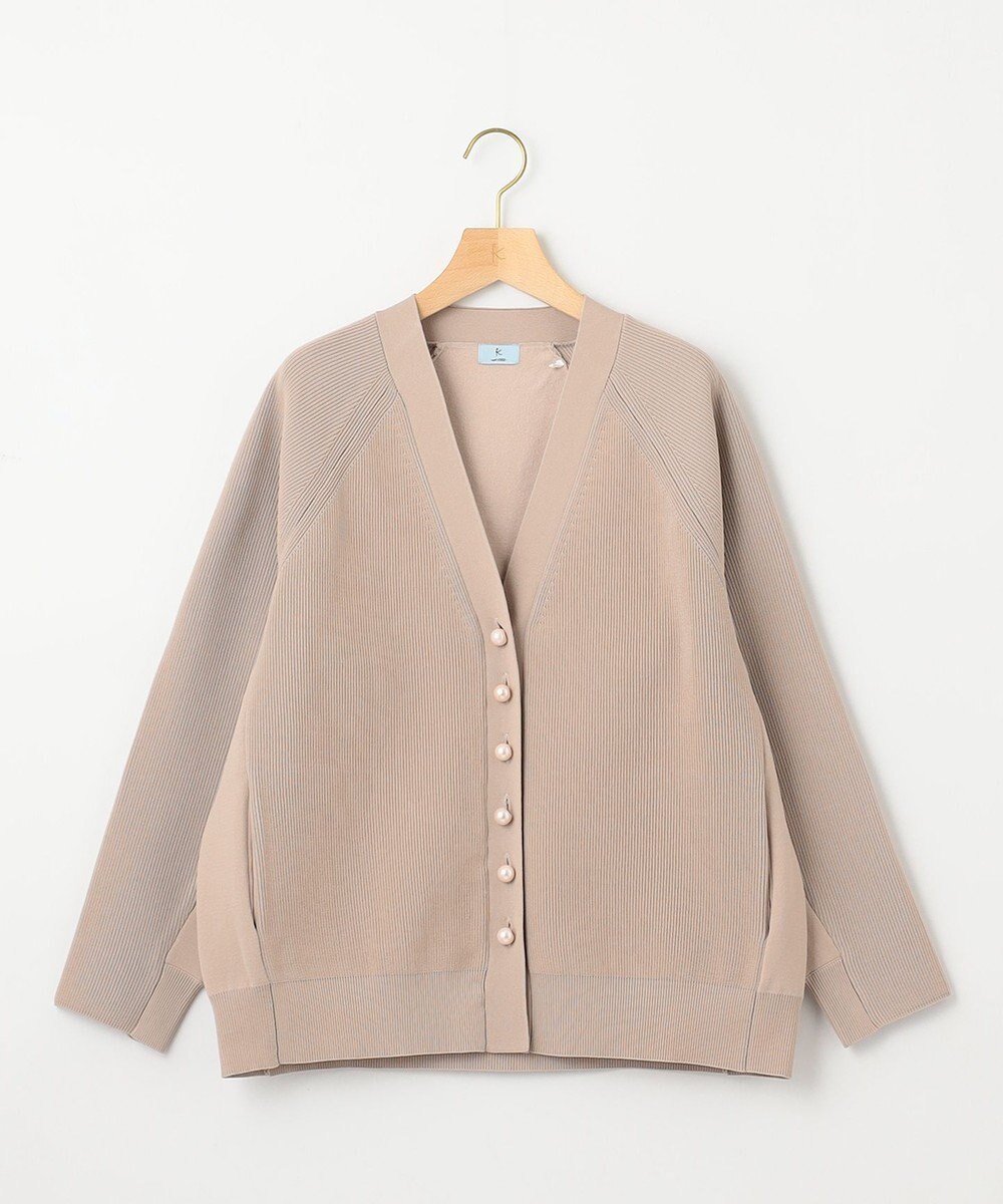 組曲 【洗える・軽量】スポンディッシュニット カーディガン 