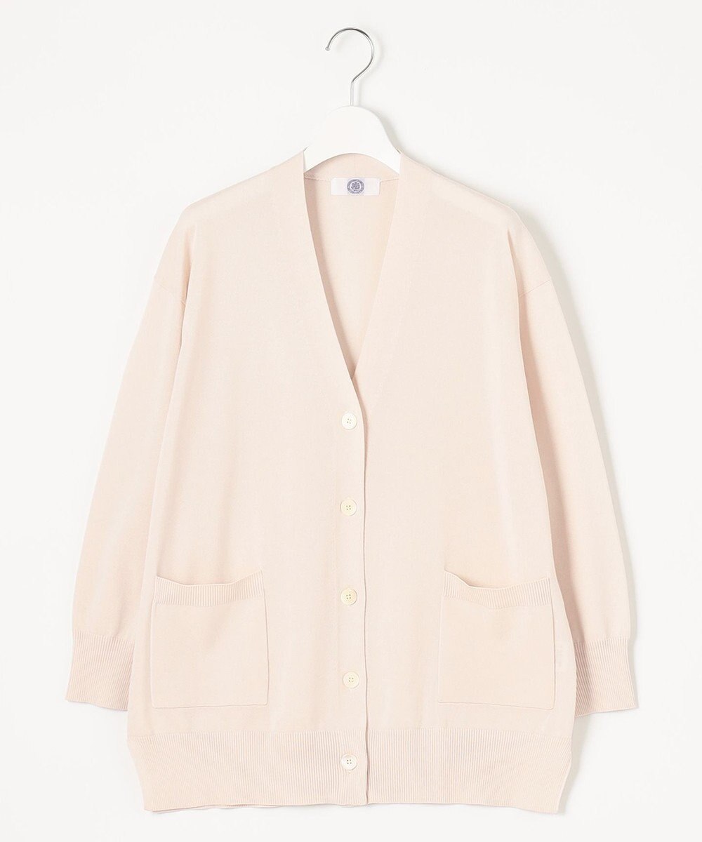 J.PRESS LADIES 【洗える】 Co/Peライト Vネック ロング カーディガン 