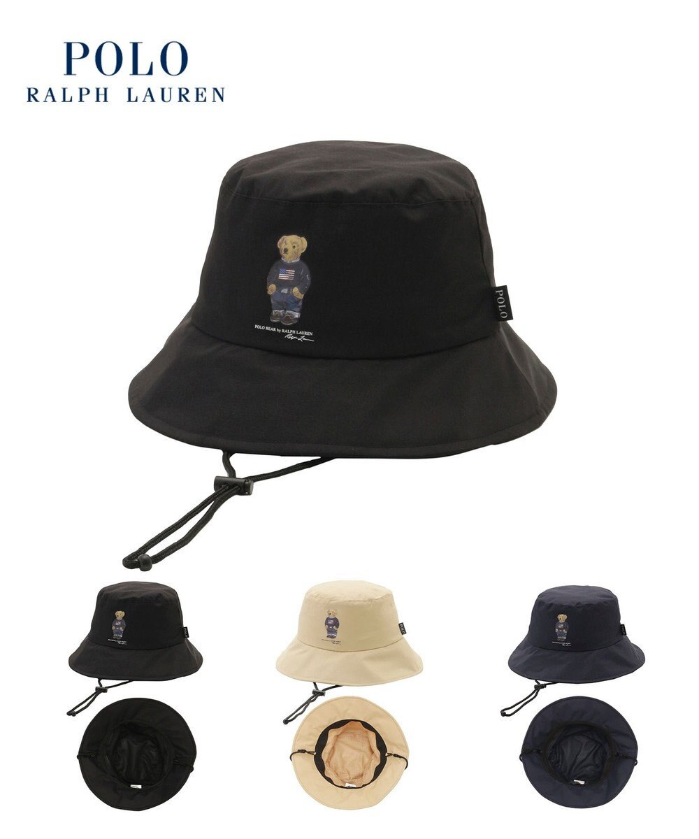 MOONBAT 【WEB限定】POLO RALPH LAUREN（ポロ ラルフ ローレン）遮光 レインハット  FLAG BEAR ポロベア 