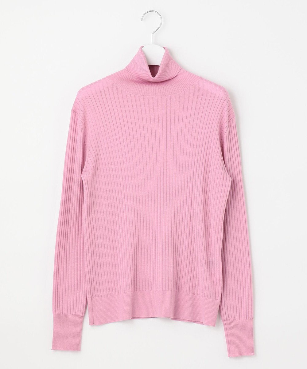 自由区 L 【洗える】カシミヤシルクブレンド タートルネックニット (検索番号:JJ47) 