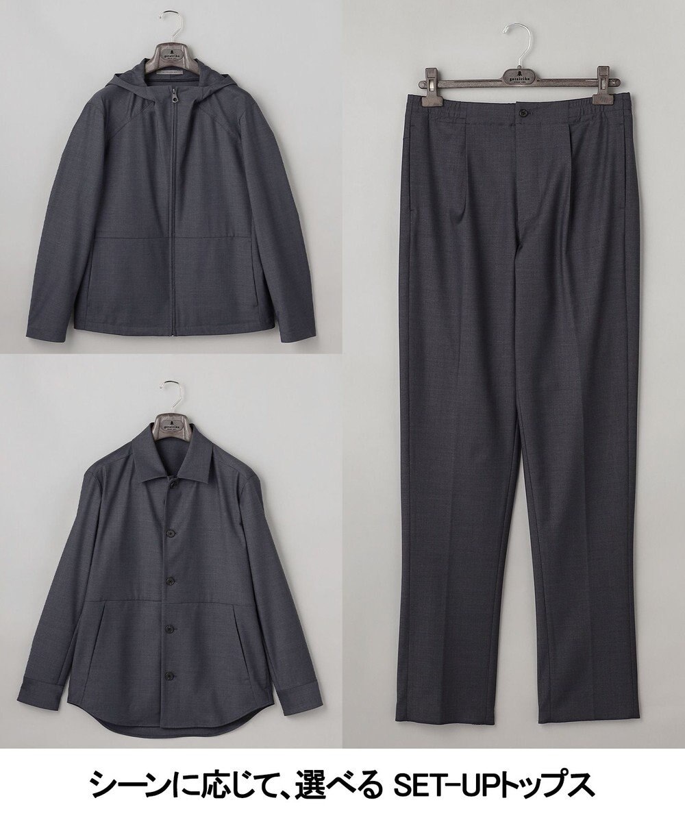 GOTAIRIKU カジュアルセットアップ対応【洗える/ストレッチ】YUNSA シャツアウター 