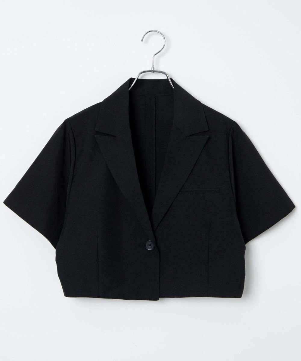 WEGO 【SETUP可】リネンライクショートシャツジャケット 