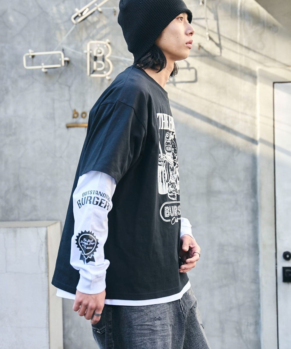 WEGO 【ユニセックス着用ITEM】グラフィックアンサンブルT（LS） 