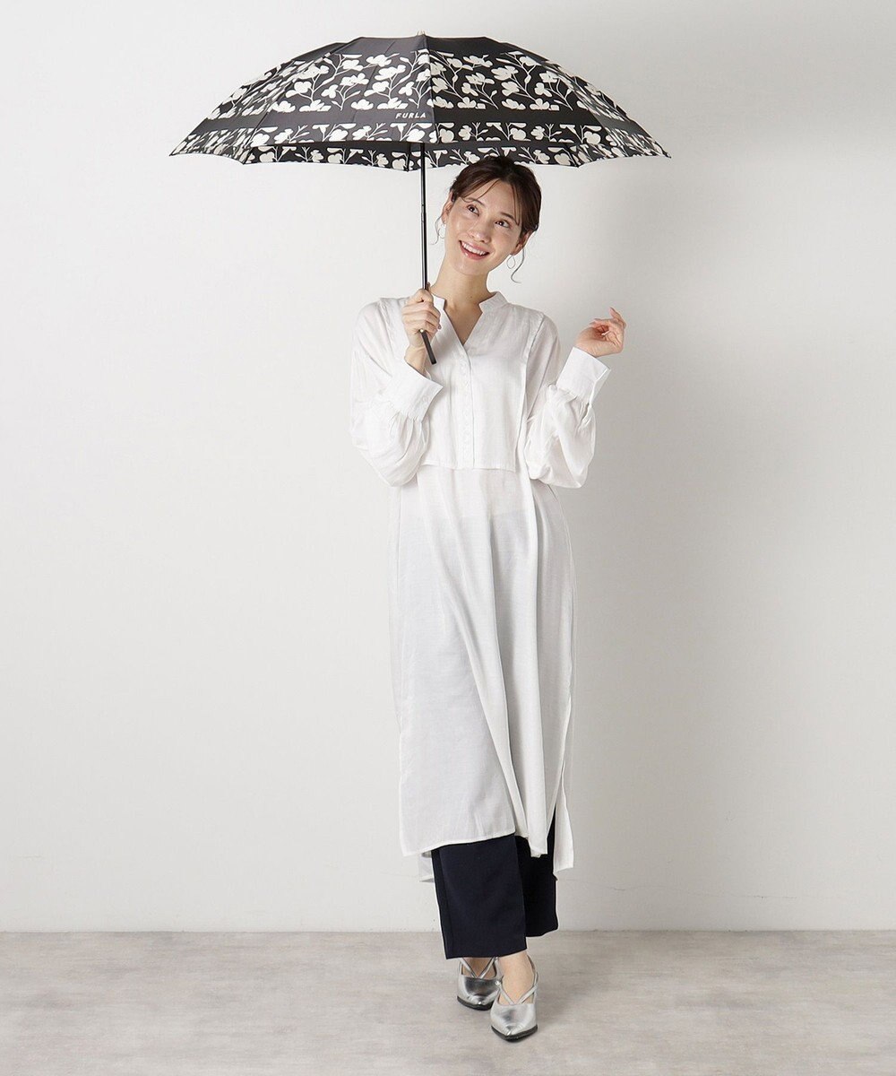 MOONBAT 【折りたたみ雨傘】フルラ (FURLA)  カメリア 折りたたみ傘 UV 