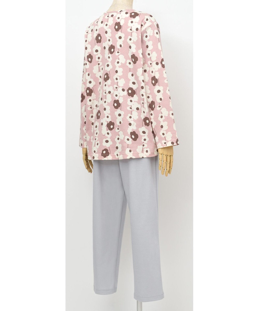 Wing パジャマ 【「plune.」(プルーン）コラボ】 長袖 長ズボン 綿100％ スムース素材 ゆったりシルエット かぶりタイプ 丸首 ルームウェア レディース EP5062 ウイング／ワコール 