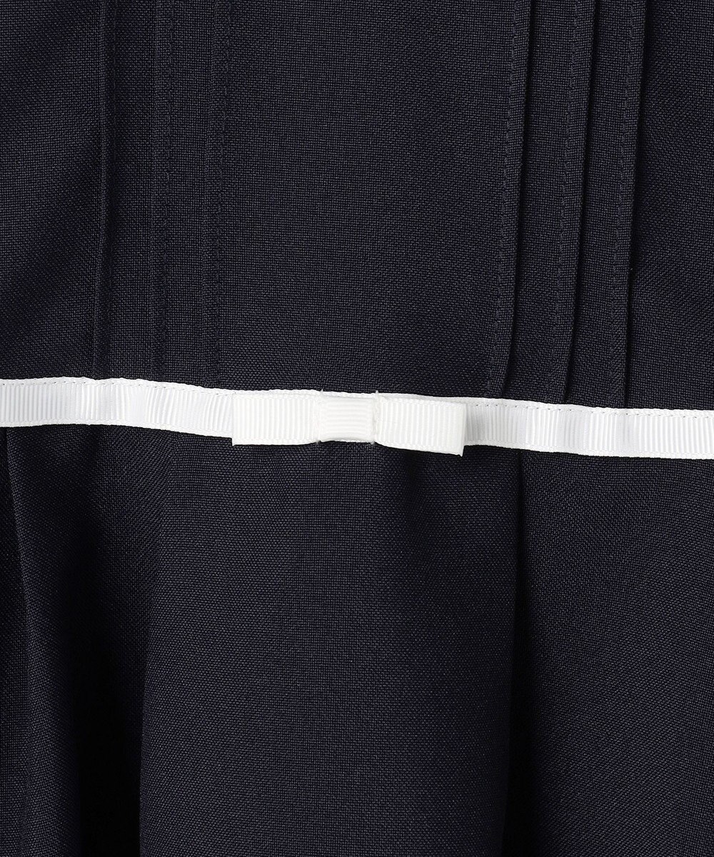 ANY KIDS 襟付き リボン 長袖ワンピース 