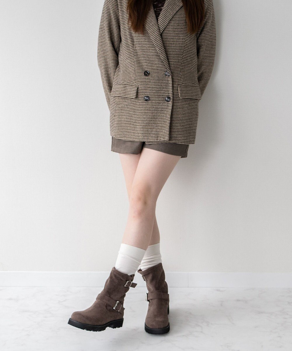 Bridget Birkin 【Bridget Birkin】オブリークトウエンジニアブーツ 