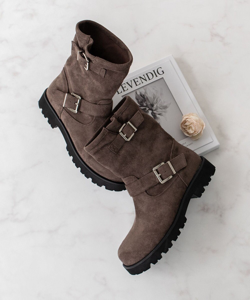 Bridget Birkin 【Bridget Birkin】オブリークトウエンジニアブーツ 