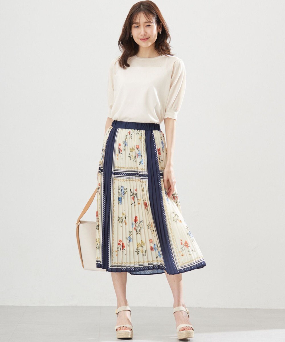 組曲 S シアーパフ袖 ニット 