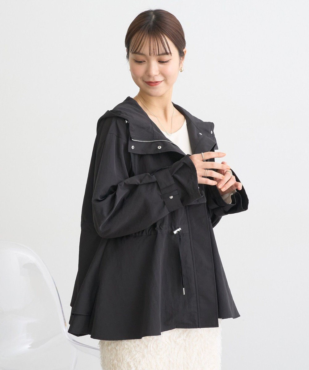 earth music&ecology ドロストペプラムマウンテンパーカー 