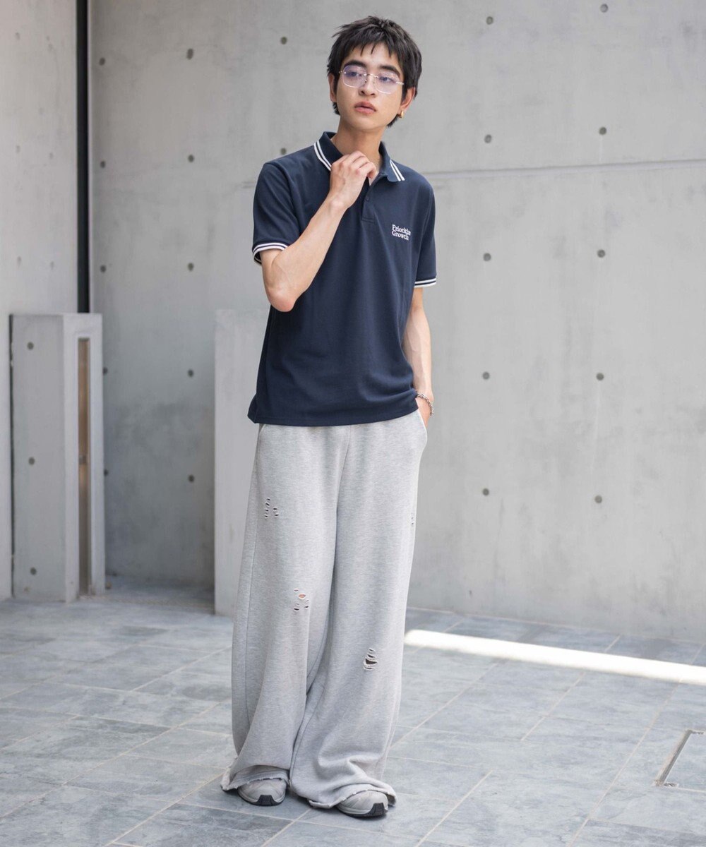 WEGO 【ユニセックス着用ITEM/MLサイズ展開】ワンポイント刺繍カノコポロ（SS） 