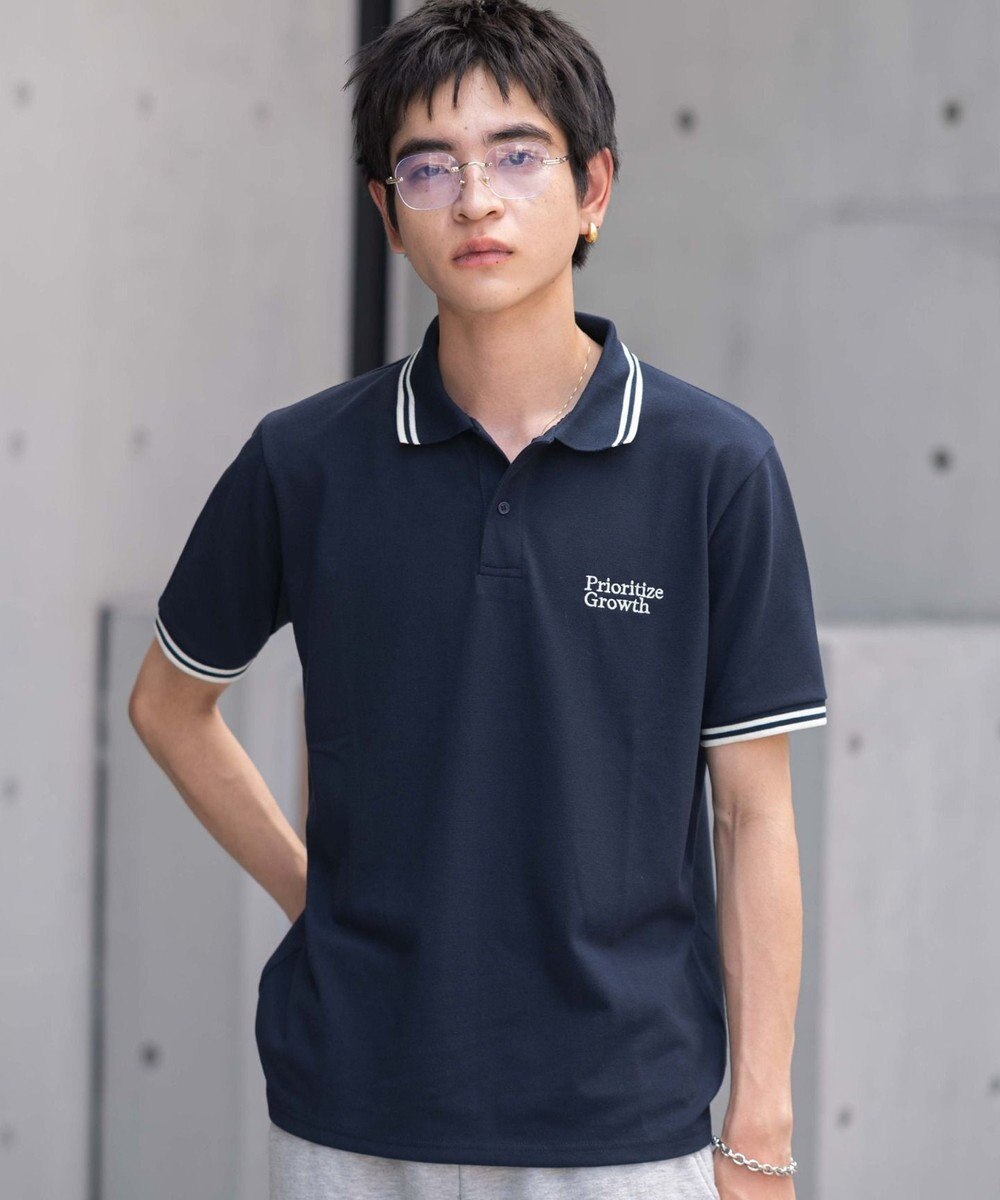 WEGO 【ユニセックス着用ITEM/MLサイズ展開】ワンポイント刺繍カノコポロ（SS） 