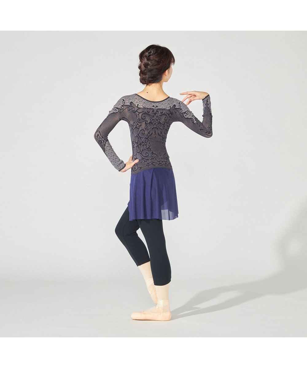 Chacott 【ノーソーイングニット】リバーシブルクルーネックトップ 