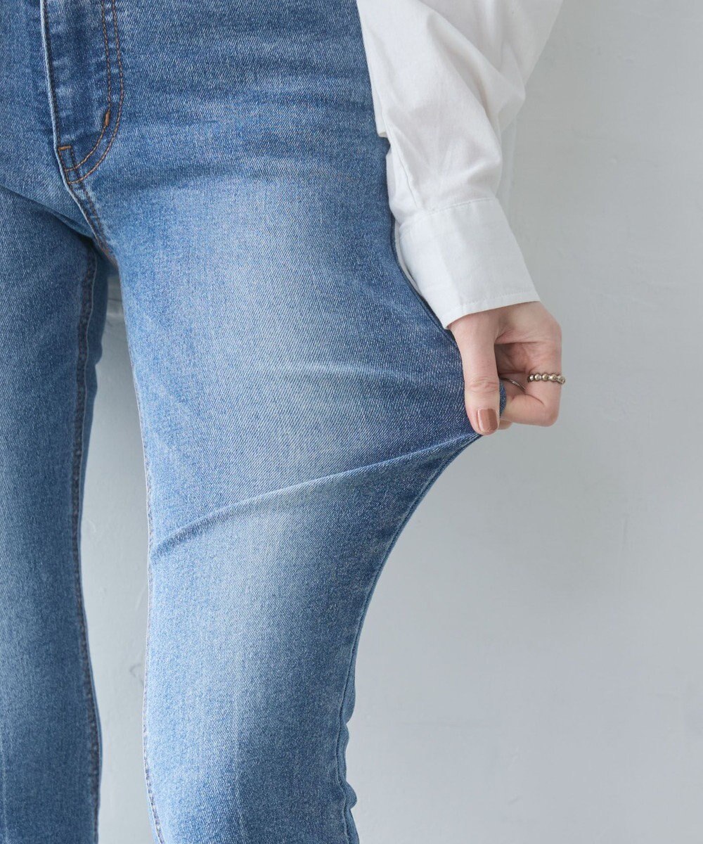 WEGO 【美脚パンツ】ストレッチフレアデニムパンツ 