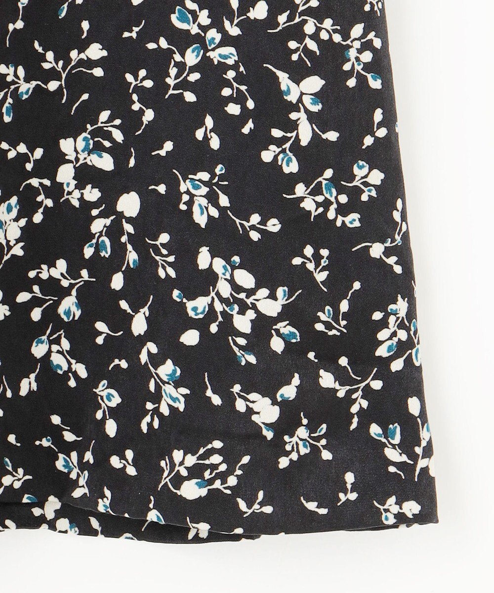 J.PRESS LADIES S 【洗える】ピーチサテン フラワープリント スカート 