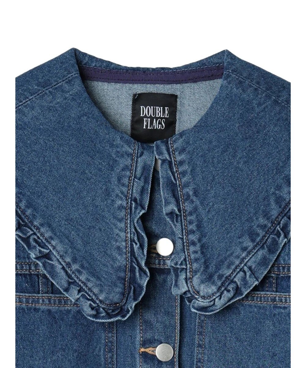 Green Parks ・Ｄｏｕｂｌｅ　Ｆｌａｇｓ　　フリルカラーＧジャン 