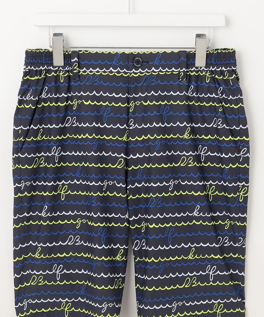 23区GOLF 【MEN】【ストレッチ・撥水】ウェーブロゴ柄 ハーフパンツ 