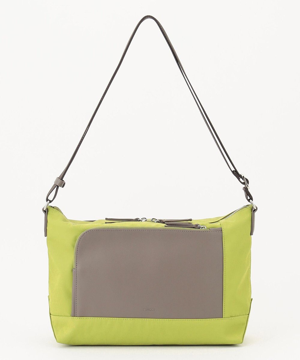 Y'SACCS ナイロン×リサイクルレザー　コンビマルチショルダー 