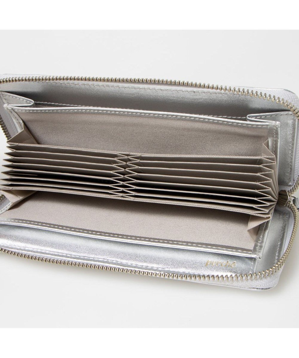 UNBILLION ペルケ perche / ドット型押し・ジャバラカード長財布 