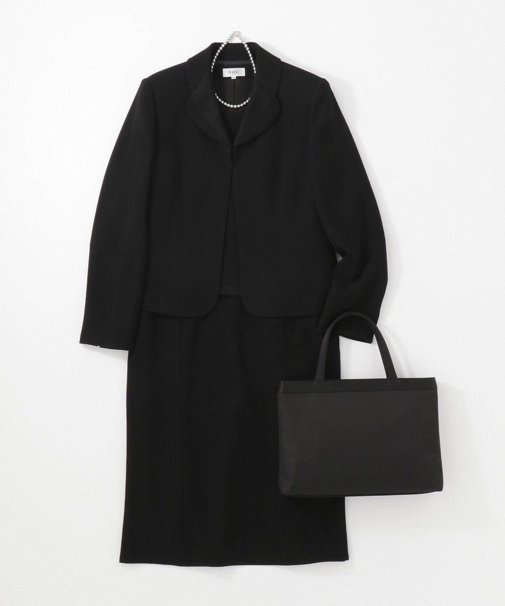 自由区 FORMAL 【高級トリアセテート素材】レベッカBSジョーゼット ジャケット+ワンピース 