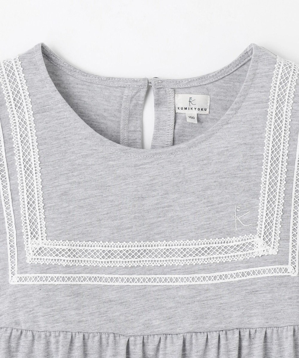 組曲 KIDS 【UVカット】【150-160㎝】セーラーレース ワンピース 