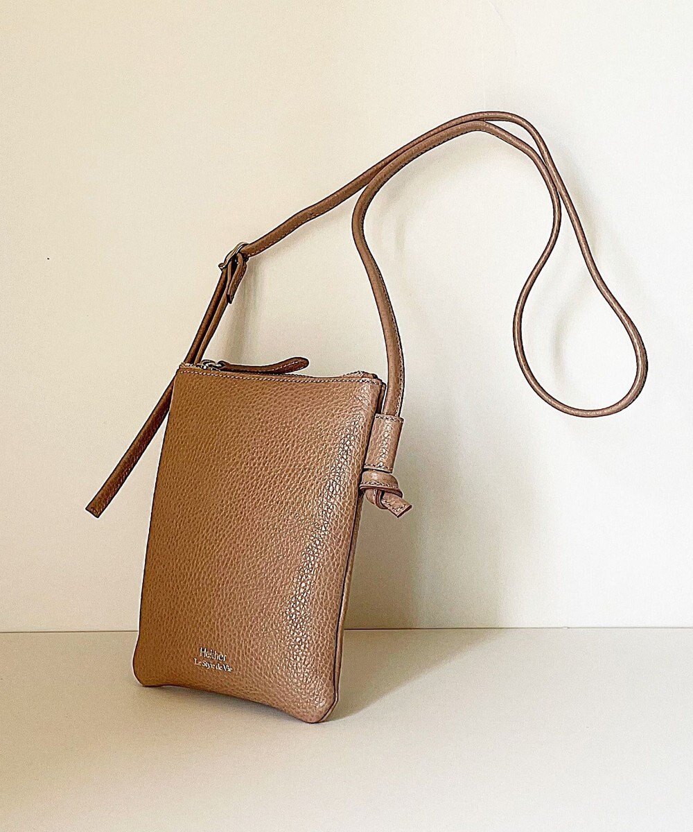 Hekhèr Le Style de Vie 新色追加【日本製】シュリンクレザー スマートフォンポシェット 