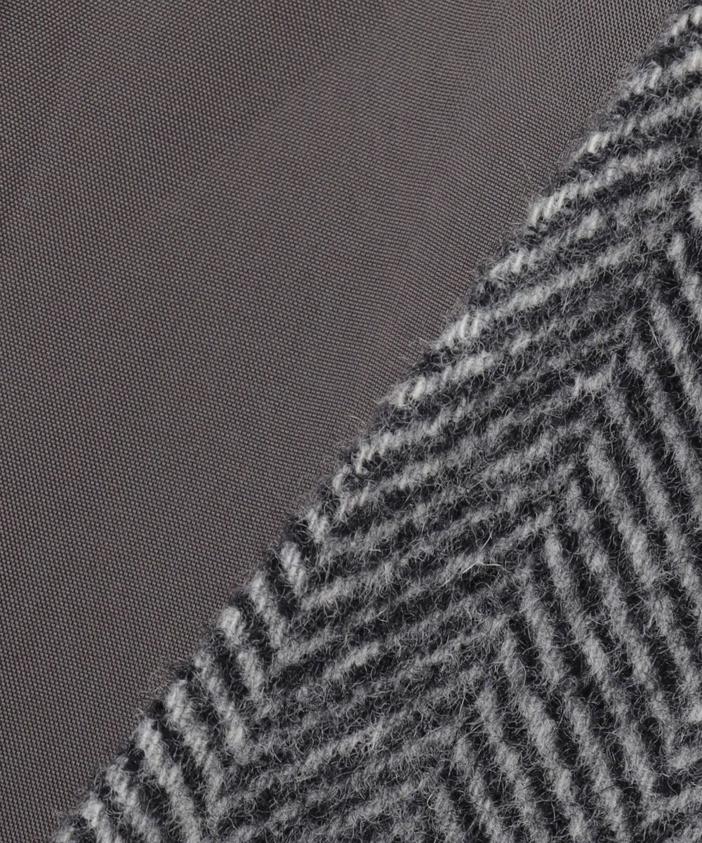 ICB WoolRever ノーカラーショートコート 