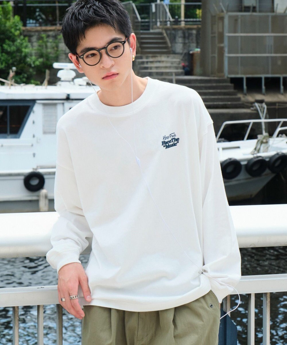 WEGO 【ユニセックス着用ITEM】フロッキーロゴBIGロンT（LS） 