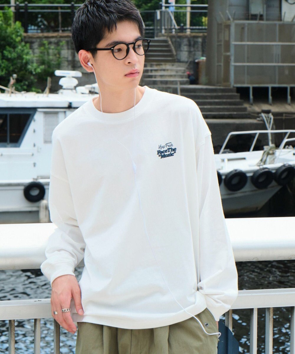 WEGO 【ユニセックス着用ITEM】フロッキーロゴBIGロンT（LS） 