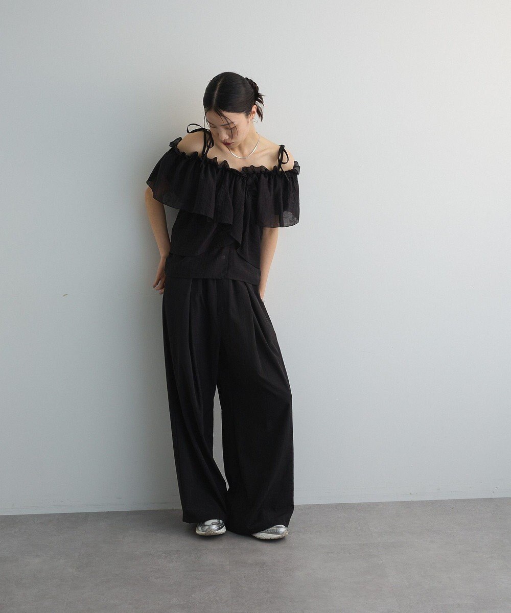 Green Parks マルチＷＡＹオフショルフリルブラウス 